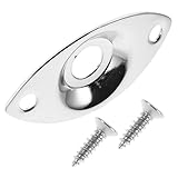 Design élégant : sa forme unique rehausse l’esthétique de votre guitare, y ajoutant une touche de style. plaque jack de sortie guitare, pièces détachées pour guitare
