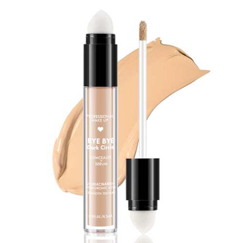 Boobeen Matte Full Coverage Concealer, Creme Concealer Stick für dunkle Kreise, Flecken, Under Eye Concealer mit Doppelkopf-Applikator, glatt