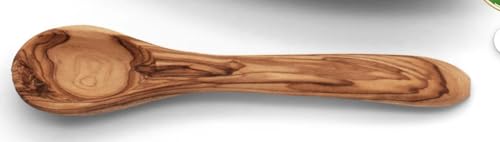 Heart-Shaped Olive Wood Plate Set | Wooden Heart Bowl Set of 5 | Wooden Plates Olive Wood Bowls Set for Appetizers with an Olive Wood Spoon (Spoon)