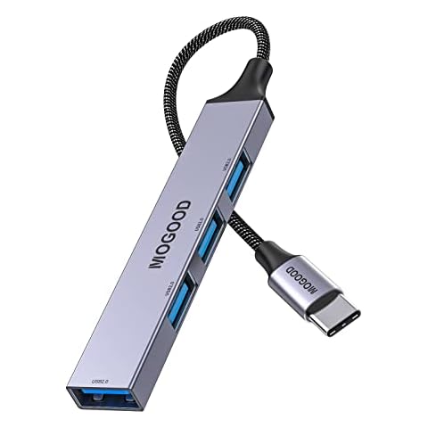 USB C Hub,MOGOOD USB C to USB Adapter,USB Port hub,USB C Splitter,USB C Hub Multiport Adapter with 4 USB 2.0 Port,USB C Docking Station for MacBook Air,Surface Pro,MacBook Pro and Other USB C Laptop Cover