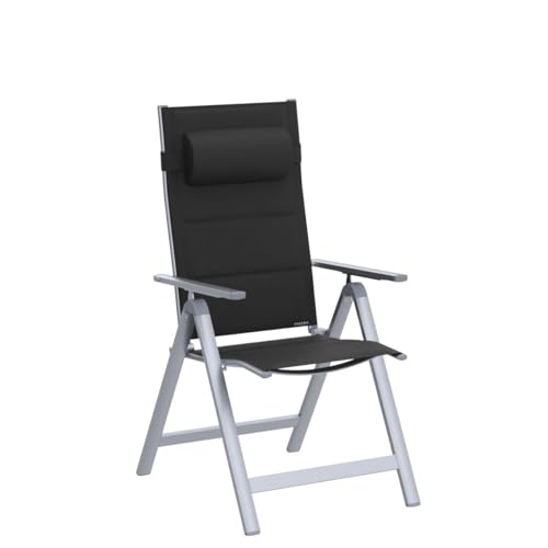 Alu-Klappsessel Casaria Gartenstühle im 2er Set klappbar und gepolstert