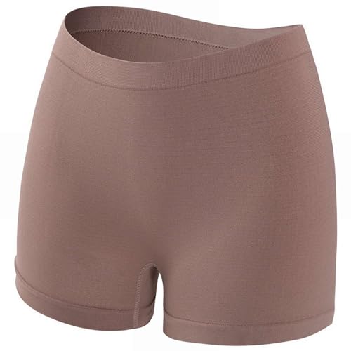 Calzoncillos Tipo bóxer elásticos y de sin para Mujer Fajas Moldeadoras Enteras Leguins Mujer Verano (Khaki, XL)