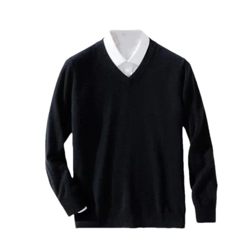 Men's Sweaters V-Neck Pullovers Cashmere Knitting Sweaters Long Sleeves Warm Knitwear Jumpers