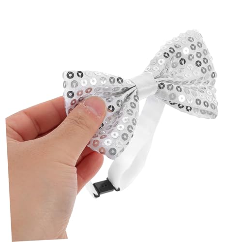BESPORTBLE 10Pcs Sequin Bow Ties Pre Tied Adjustable Neck Tuxedo Bowtie for Boys for Graduation Weddings and Formal Events Durable Vibrant Color Retention4