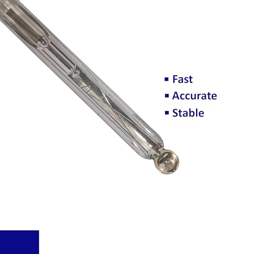 Image of Bionexis Glass Ph Electrode Probe | Range: 0-14 Ph | BNC Connector | 0-90C Operating Temperature | 12X120Mm | 1M Cable (BNPE001), Silver, Blue