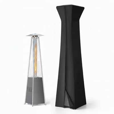 SEGMART Patio Heater Protective Cover, Waterproof & Fade-Resistant Outdoor Cover for Pyramid Flame Patio Heaters, Heavy Duty Weather Protectio