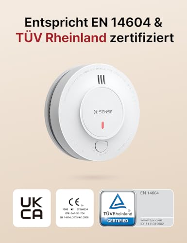 X-Sense Smart Rauchmelder mit 10-Jahres-Batterie, SD19-MN31, 3 Stück – Ansicht 2