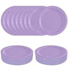10 inch light purple paper plates