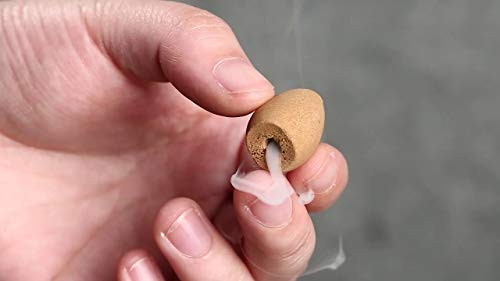 Image of Betala Fragrance 2 in 1 Backflow Dhoop Cones, Chandan & Rose Flavour Backflow Incense Cones, 2 Packs of 100 Pcs Back Flow Cones (Sandal & Gulab)