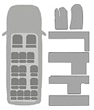 Custom Fit Carpet Floor Mats for Ford Transit Passenger Vans (2015–2025 15 Passenger) – Non-Slip, Heavy Duty, 20oz Nylon Carpet, Made in USA – Full Coverage by Auto Mat Store– Black