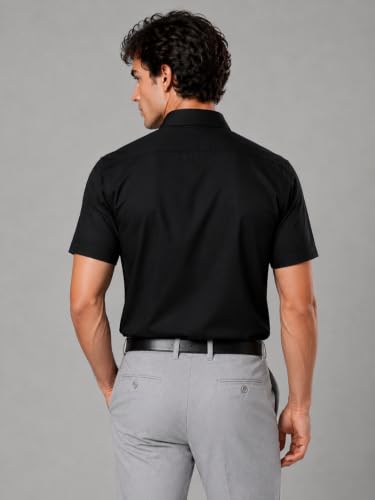Image of Appel Touch Men's Cotton Blend Formal Shirt Half Sleeves