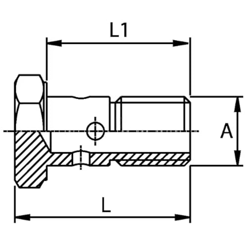 cyclingcolors Banjon-Hohlschraube mit Außengewinde BSP 3/8 Zoll DIN 7623, Anschlussflüssigkeit, Kohlenwasserstoff-Hydraulik, Benzinentladung, universell