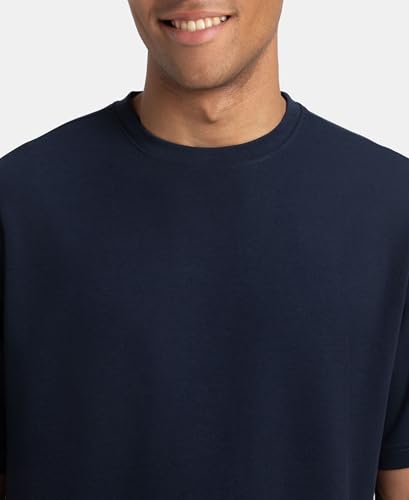 Image of Jockey UM23 Men Super Combed Cotton Blend Oversized T-Shirt with StayFresh Treatment
