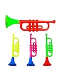 W WIDMANN MILANO Party Fashion 2720T - Trompete mit Sound, 30 cm, farbig Sortiert, Fasching, Karneval, Mottoparty