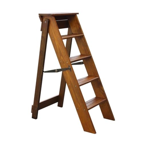 Escalera plegable para adultos, diseño resistente de 5 escalones para un fácil alcance y almacenamiento
