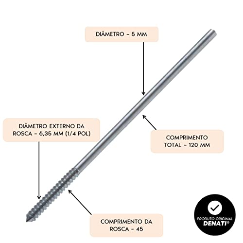 KIT 6 Suporte Invisível Prateleira Nicho Pino 12cm Bucha 8