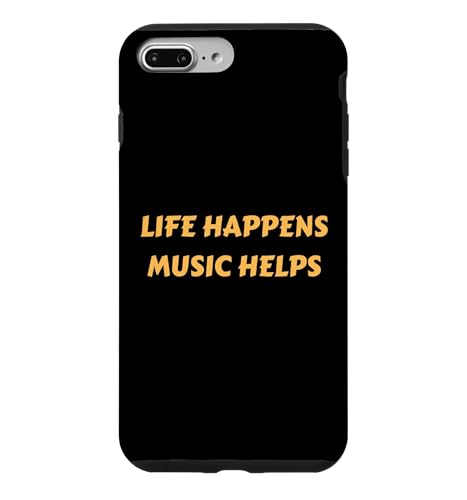 Life Happens Music�͉��y���D�Ƃ�t�@���̂��߂ɖ𗧂��܂� �X�}�z�P�[�X iPhone 7 Plus/8 Plus �p