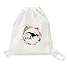 offbb Caza de dinosaurios Bolso Cinch Plegable Vegetal Fruta Tela
