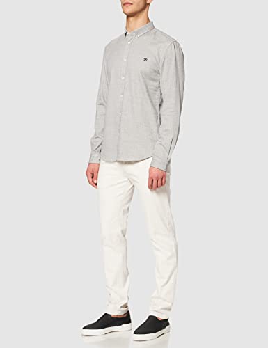 TOM TAILOR Denim Camicia in Cotone, Uomo, Bianco