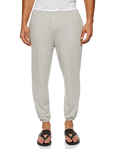 Calvin Klein Herren Jogginghose Jogger mit Stretch, Grau (Grey Heather), M
