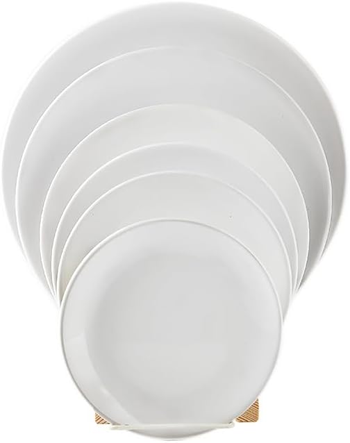 Miniatura 2 de Restaurant Value, placa de gres con forma de cupé de 6.5 pulgadas, blanco brillante, caja de 36
