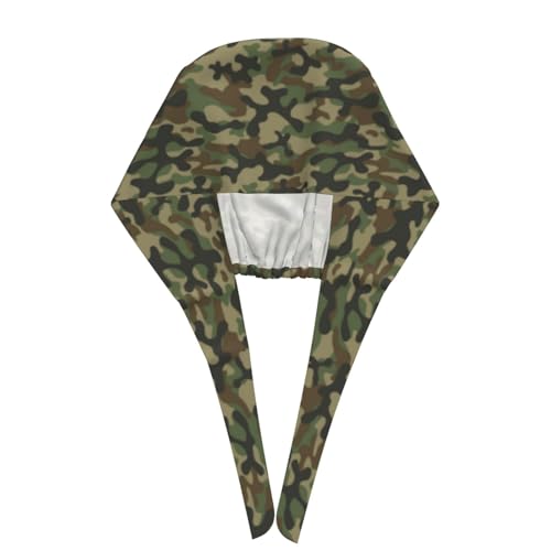 Image of Adjustable Working Cap Breathable Unisex Women Men Elastic Bandage Tie Back Hats Scrub Nursing Doctor Surgeon Cap