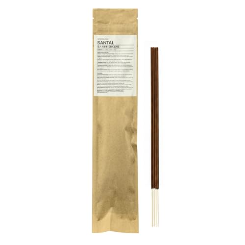 Santal Cored Incense Sticks Artisan-Crafted Niche Scent Exclusive Formula Clean-Burning 1-Hour Burn Time 20 Sticks
