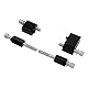 HDBUBALUS 3,8 cm (1 1/4 Zoll) Fahrer-Bodenleisten-Erweiterungssatz, passend für Harley Touring Electra Glides Road Kings Street Glides Trikes 2014–2021
