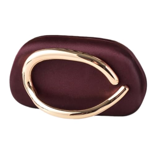 Image of Acrylic Clutch Purse for Women Classic Round Acrylic Evening Handbag Vintage Metal Handlebars Bag for Wedding Party Prom