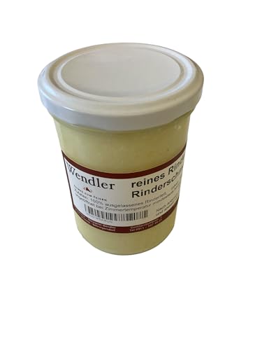 Rinderschmalz/Rindertalg/Rinderfett hausgemacht im Konservenglas (360gr)