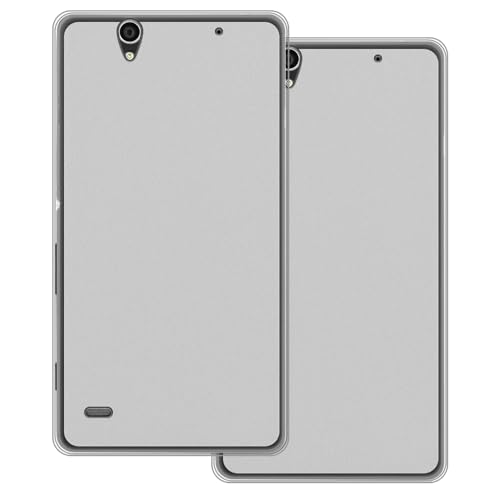 UOGNADGD 2-Pack TPU Case Compatible with Sony Xperia C4 Phone Cover - Shockproof Flexible Protective Accessories with Precise Cutouts (White+White)