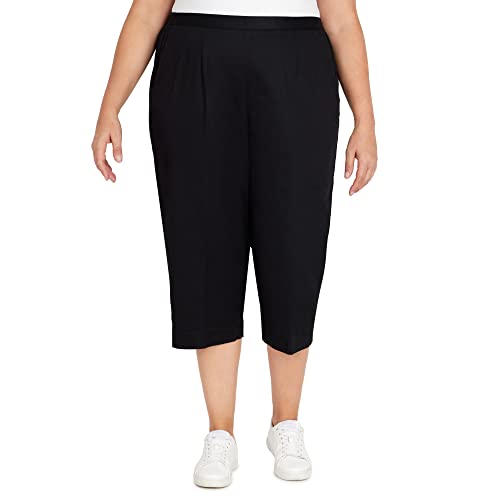 Alfred Dunner Women's Twill Classic Fit Capri