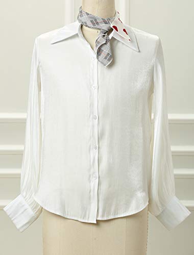 Allegra K 50cm Women Love Heart Silky Square Scarves Kerchief Neck Hair Scrunchies Scarf Neckerchief2