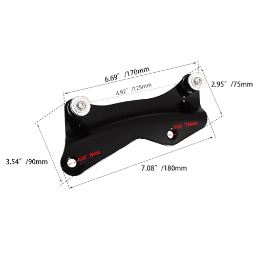 Image of 4-Point Detachable Docking Hardware Kit for Harley Touring 2014-2025 CVO Road Glide Road King Street Glide Street Glide,for Sissy Bar, Solo /2-Up Luggage /Tour-Pack Rack,Black