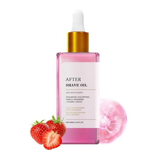 Aceite Para Después Del Afeitado De Vainilla De 40 Ml, Después De Un Crema Hidratante Para El Cuidado De La Piel De Afeitado, Calmante Después Del Aceite De Afeitado, Suavidad Y Protección De Larga Du