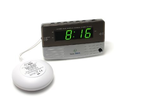 120/ 220 Volt Travel Size Alarm Clock/ Bed Shaker #TOP26