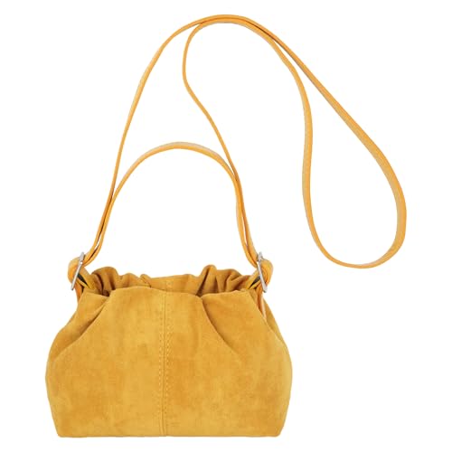 Petit sac à main vintage daim synthétique bandoulière femme rétro