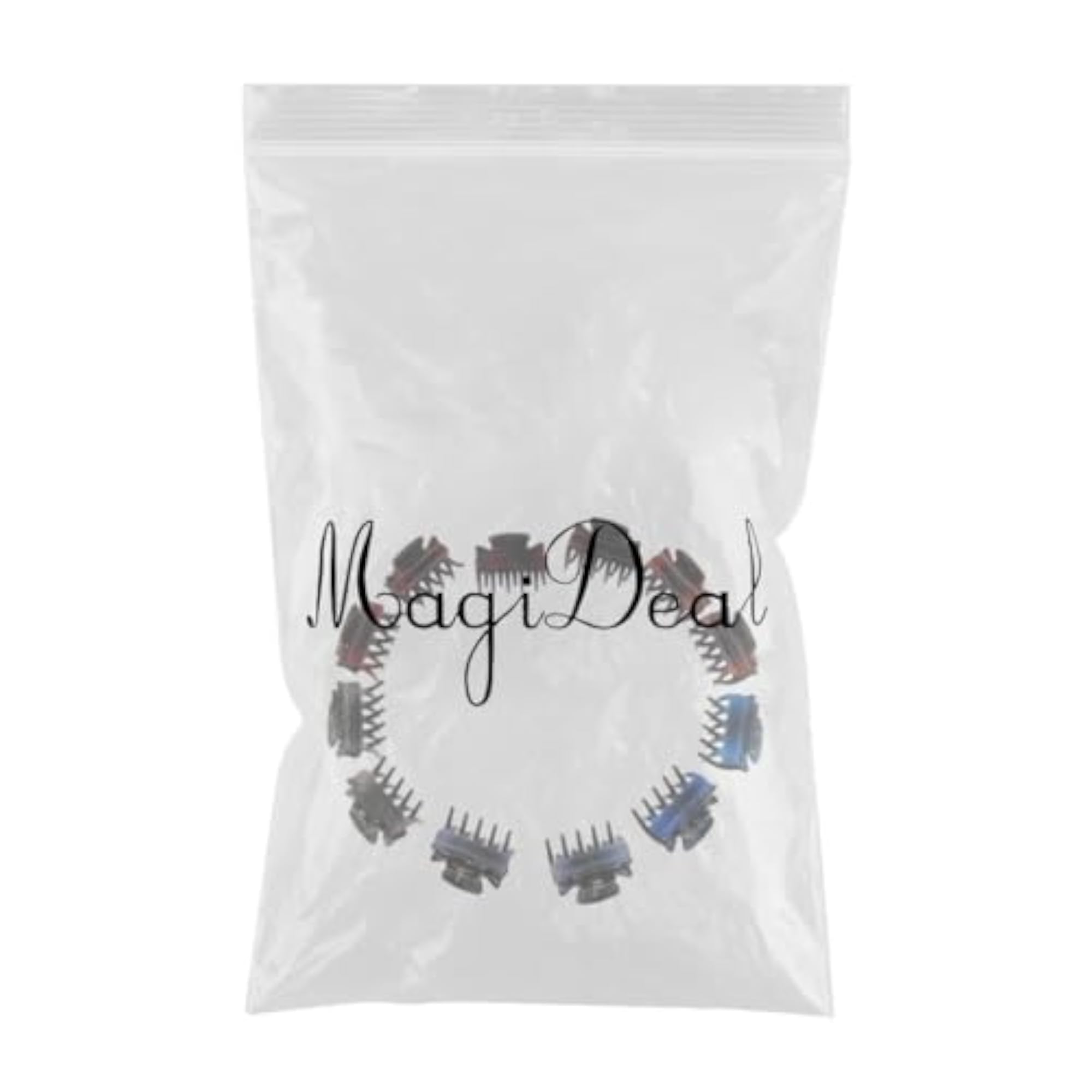 12 Resin Mini Hair Claws Clip Set, Gradient Colour