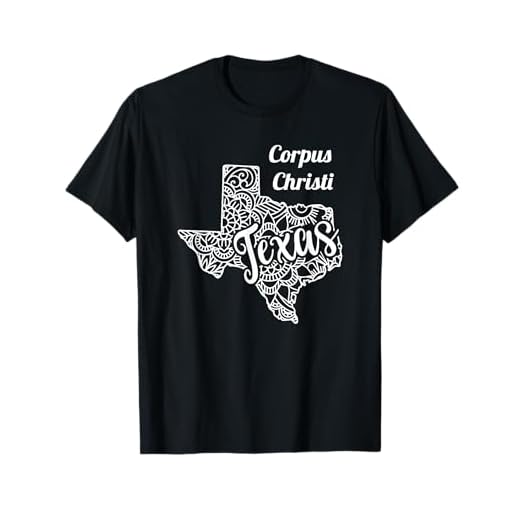Corpus Christi Texas Shirt - TX City with Mandala T-Shirt