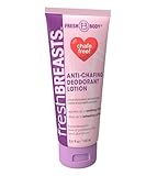 Fresh BREASTS Anti Chafe Cream Lotion to Powder, 3.4oz - Chafing Deodorant for Women, Inner Thighs & Areas that Sweat, No Talc, Aluminum and Fragrance
