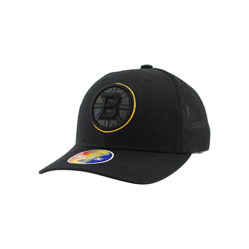 Boston Bruins NHL Officially Licensed Youth Adjustable Snapback Hat Dakota Black Element