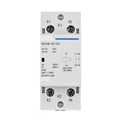 Contacteur 63A NCH8-63/02 2 contacts fermés silencieux pour stopper les vibrations