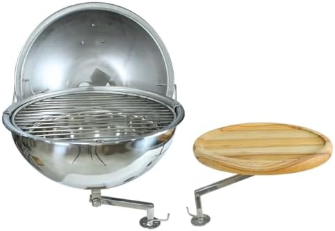 Churrasqueira Náutica a Carvão Toda em Aço Inox 304 para Costado ...