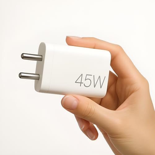 Image of mifaso 45W C-Type Super-Fast Charging Power Adapter For Laptop|Macbook|Tablet|iPad|Chrome Book|Google|Samsung|Xiaomi|Nothing|Honor|Other USB-C PD PPS Technology 45 W Charge Support,White