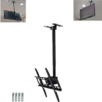 テレビ天吊り金具 テレビ天井吊り金具26-55インチ360°回転左右上下角度調節 テレビ天吊り金具 テレビ天井吊り金具 26-55インチ 360°回転