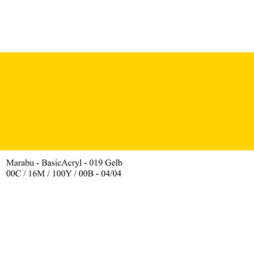 Preisvergleich Produktbild Basic Acryl, Gelb 019, 80 ml