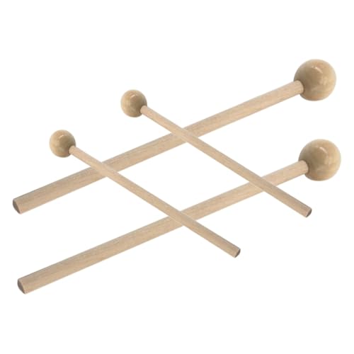 2 pares de baquetas de madera para percusión miniatura 1