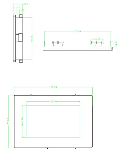 Image of Nextion Intelligent 5.0 Inch Display NX8048P050-011R-Y Serial HMI TFT Resistive Touch Screen 800x480 LCD Module with Housing Supports Audio Video