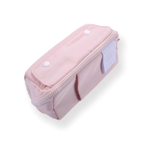 Image of Alokik Prism Ultra-Large Capacity Pencil Pouch for Girls & Boys, Expandable Triangular Zipper Pencil Case with Multi Compartments, Waterproof Stationery Organizer for School