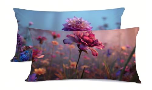 Housse de coussin fleurs pour une décoration de printemps zen